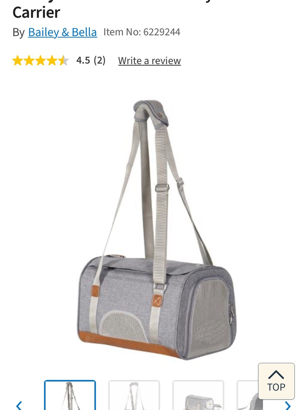 Soft Travel Crate Carrier for Cats and Dogs Airline Compatible